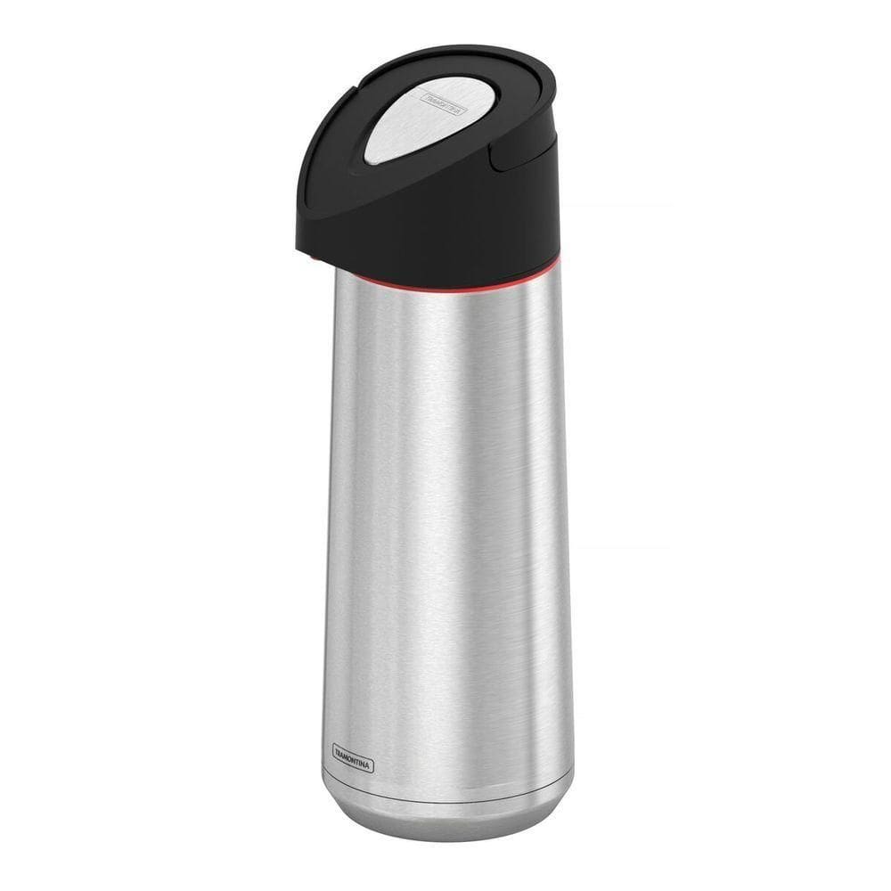 Garrafa Térmica Tramontina Exata Em Aço Inox Com Ampola De Aço 2 Litros