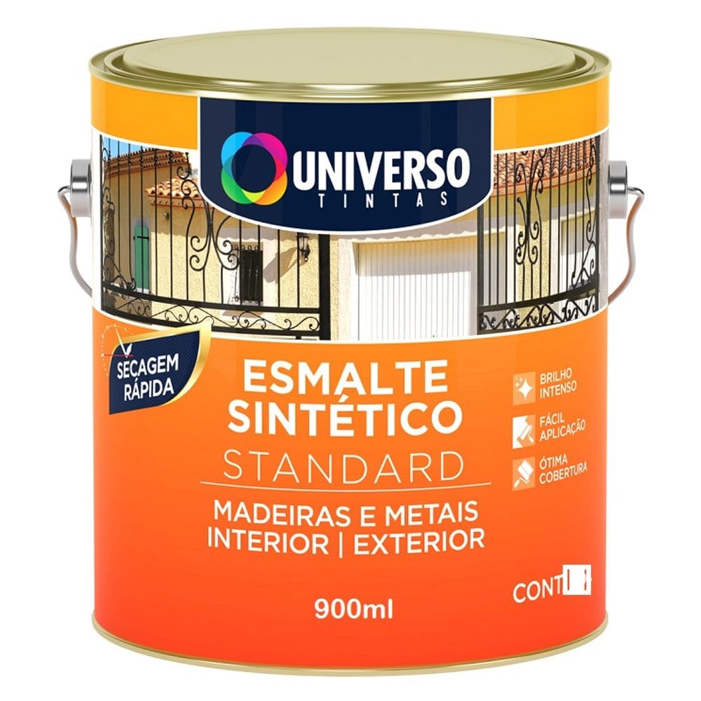 Esmalte Sintetico Brilhante 900ML Preto Universo