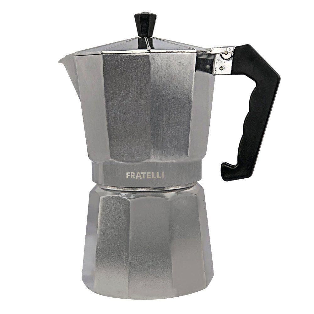 Cafeteira Italiana Moka Express Faz 6 Ou 9 Xícaras Café Aluminio Quantidade:9 Xícaras