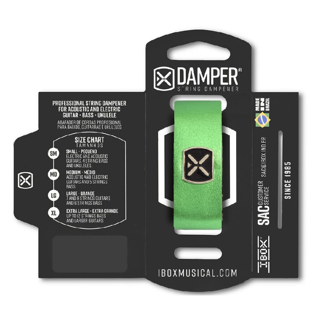 Damper/ Abafador Ibox Md Couro Verde Metálico Dmmd05