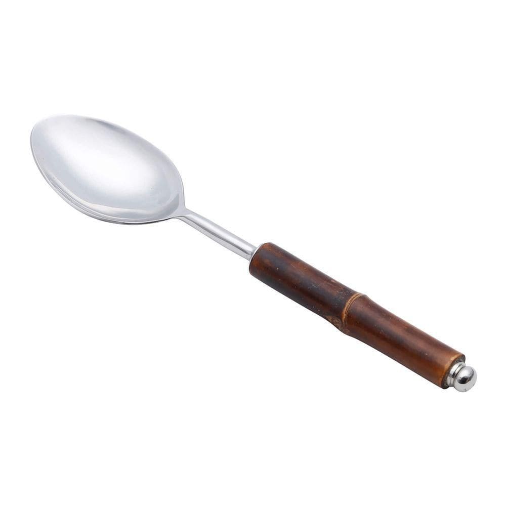 Colher Para Servir Em Bambu E Inox Wolff