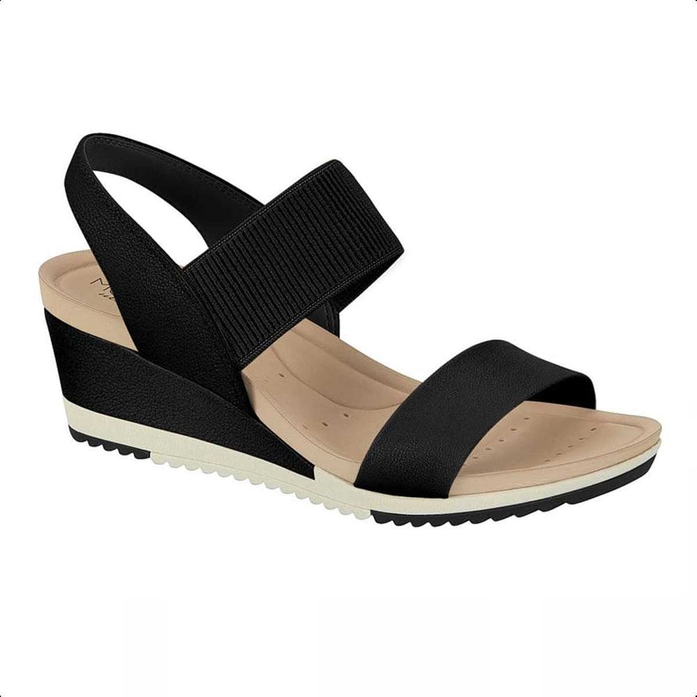 Sandalia Feminina Modare Ultraconforto Elastico Canelado Leve