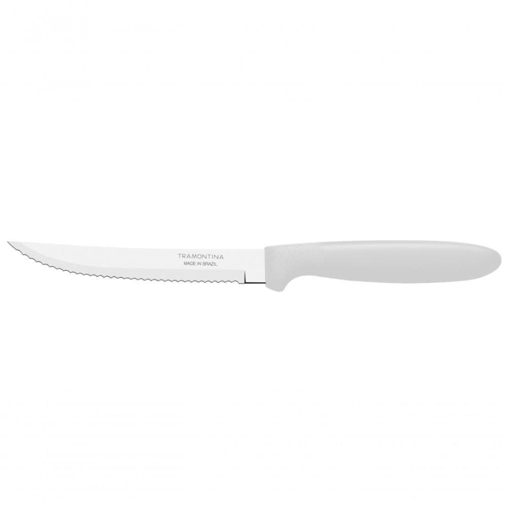 Kit 12 Faca Churrasco Tramontina Ipanema Inox Branco 5