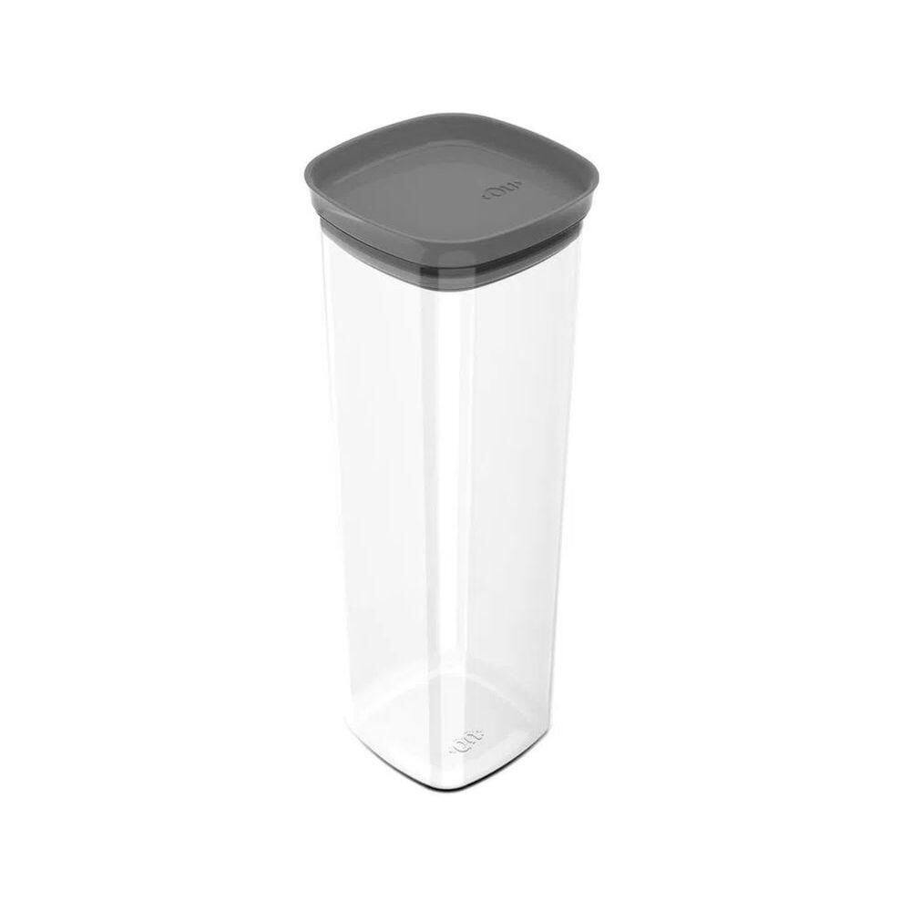 Pote Hermético Organizador Ou Block 2 Litros Cor:chumbo