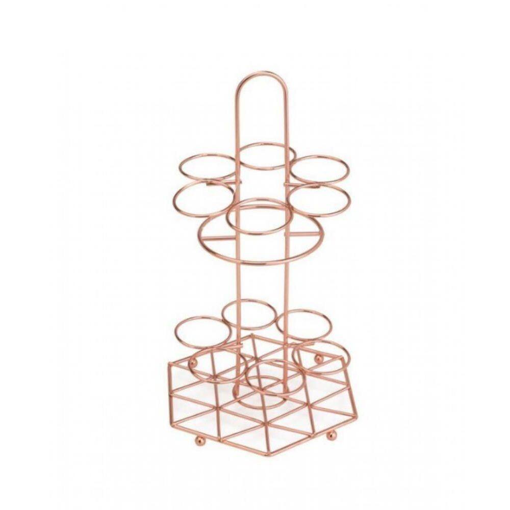 Suporte Para Temperos De Ferro Cromado Rose 16X16X31Cm Lyor