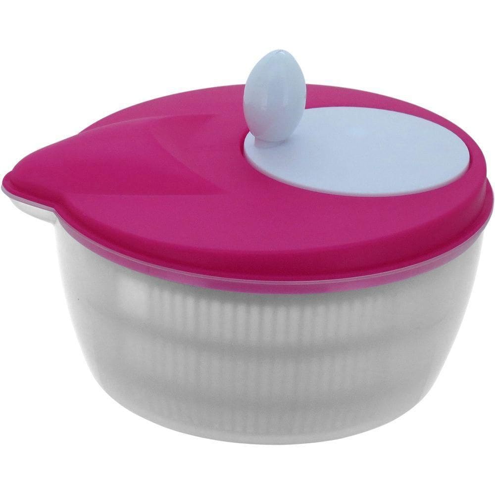 Secador Salada 19X27X24Cm Plástico Rosa