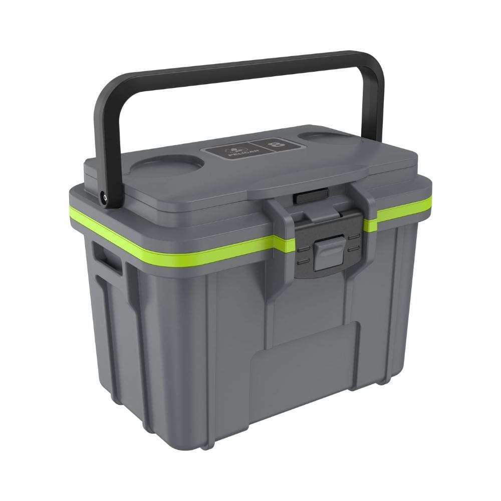 Cooler Pelican™ 8Qt Cinza Escuro E Verde