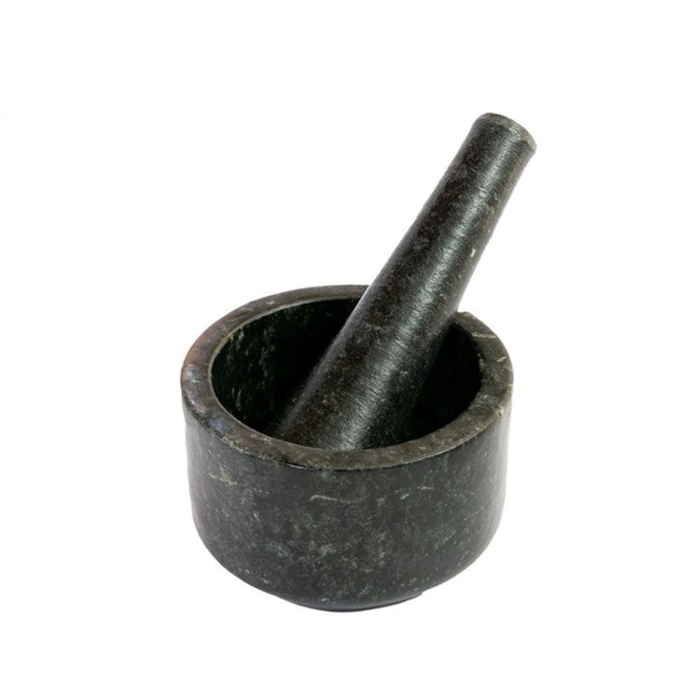 Pilão Almofariz Pedra Sabão Com Socador