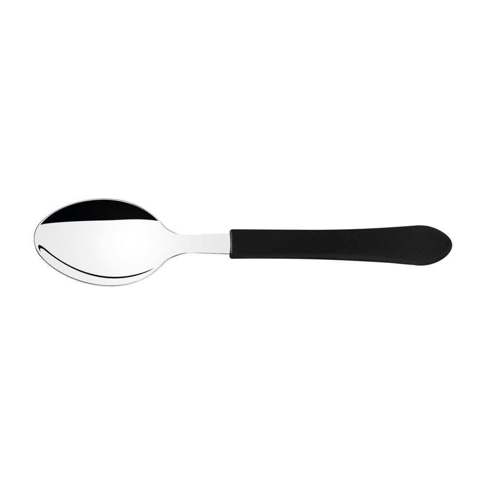 Kit 12 Colher De Mesa Leme Inox Preta Tramontina