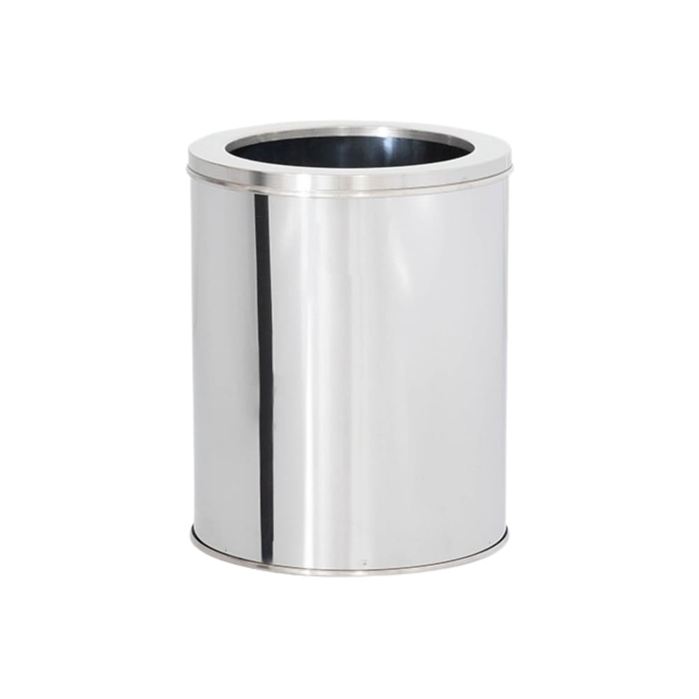 Lixeira em Aço Inox 03L Aro Redonda