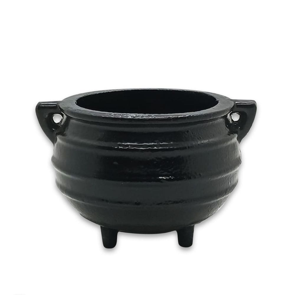 Caldeirão Panela de Ferro Preto Decoração e Ritual Wicca 8cm