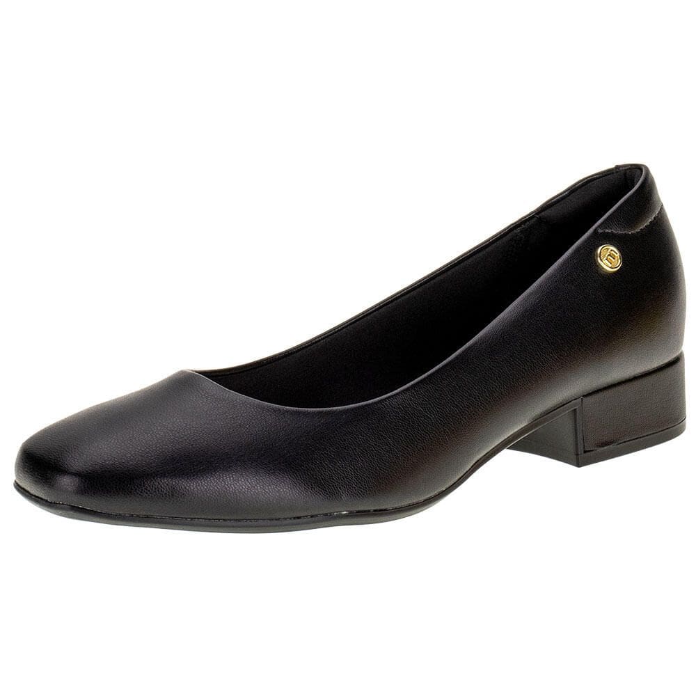 Sapato Feminino Salto Grosso Moleca - 5795101