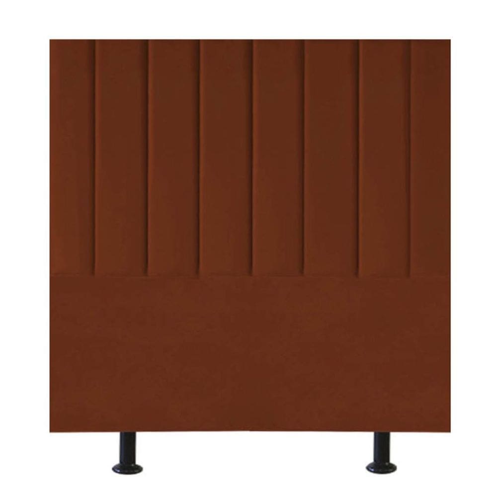 Cabeceira Estofada Cama Box Solteiro 100 cm Maisa Veludo
