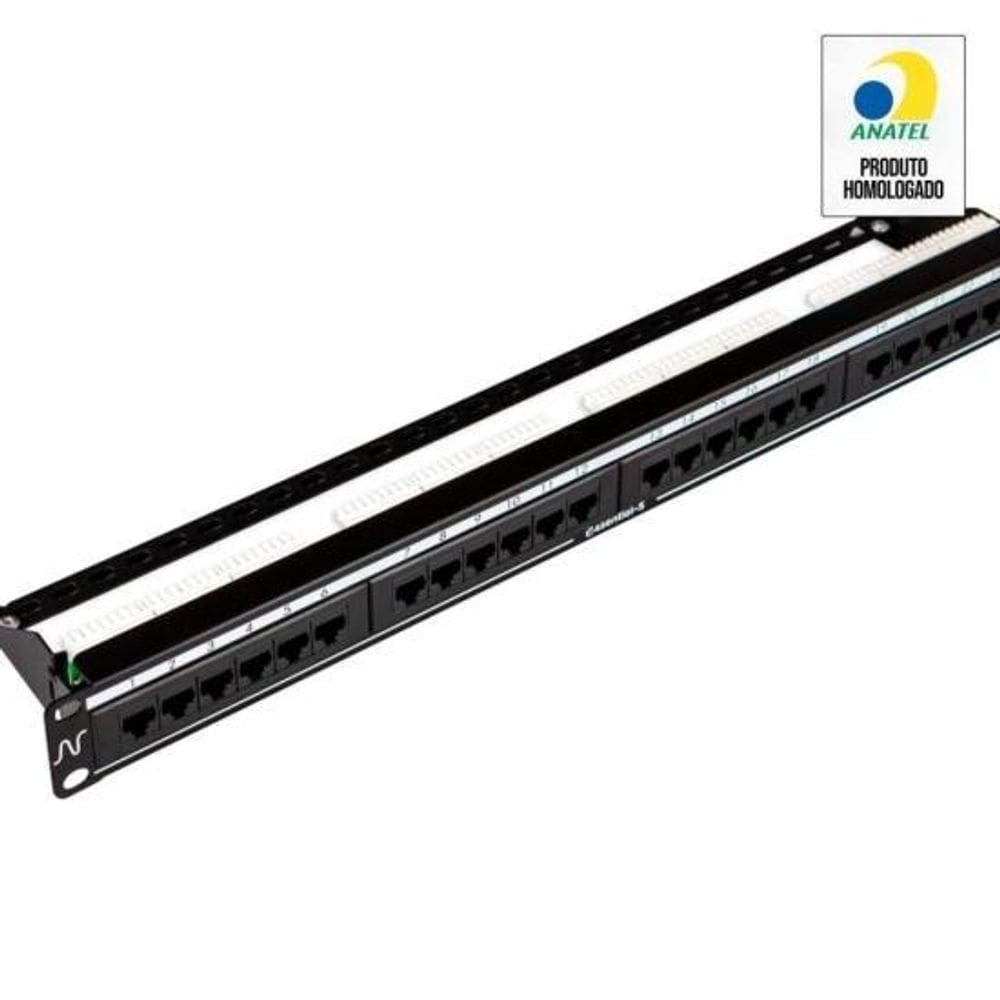 Patch Panel CAT.5E 24 Portas Nexans [F002]