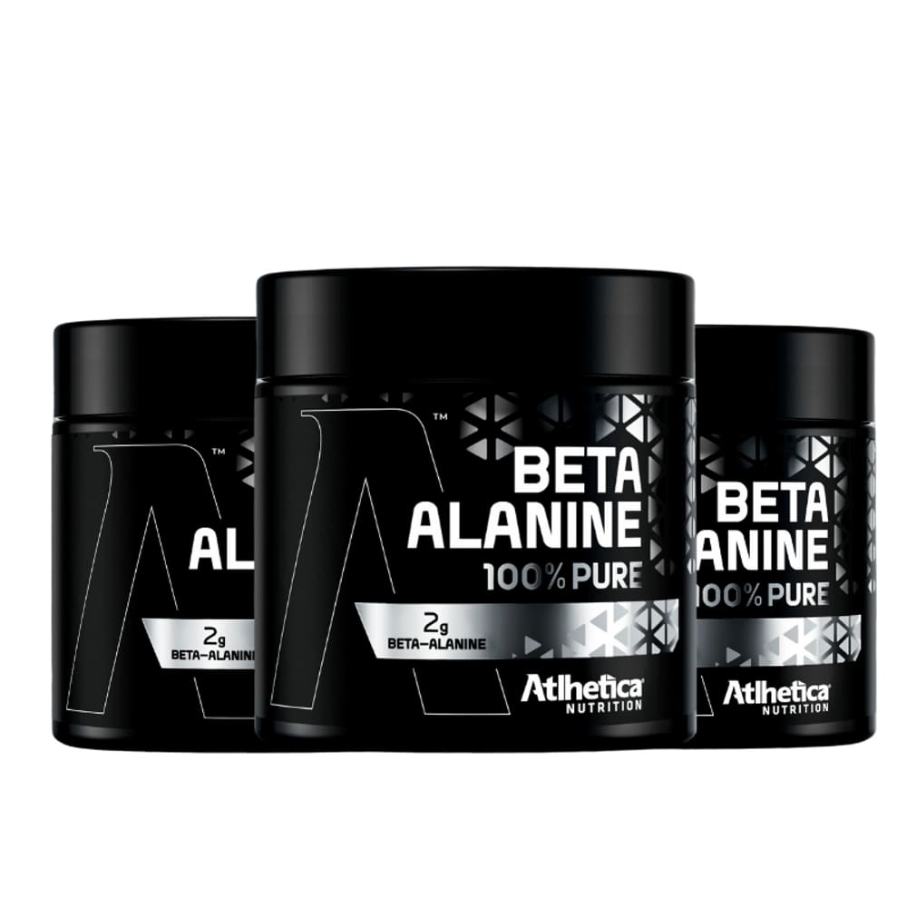 kit Beta Alanina 100% Pure (200g) Atlhetica Nutrition 3 unidades