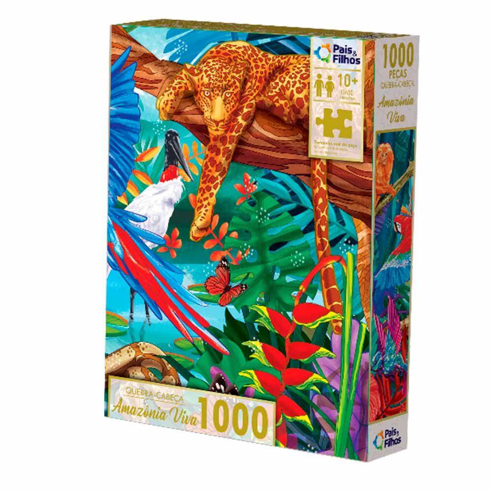 Quebra-Cabeça - 1000 Peças - Amazonia Viva - Pais e Filhos
