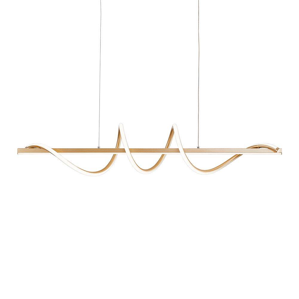Lustre Pendente Nitrolux Lp-025D Dourado Led Bivolt