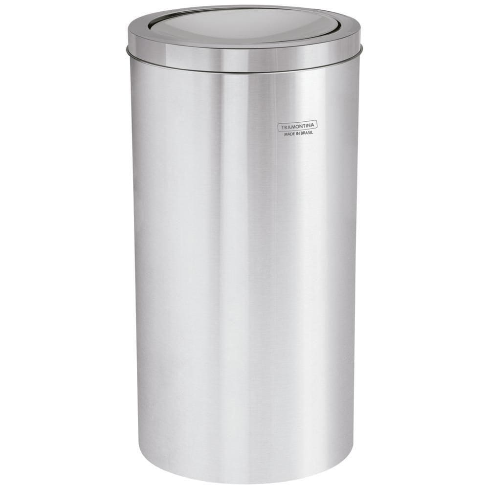 Lixeira Inox Tramontina Swing com Acabamento Polido 20 L