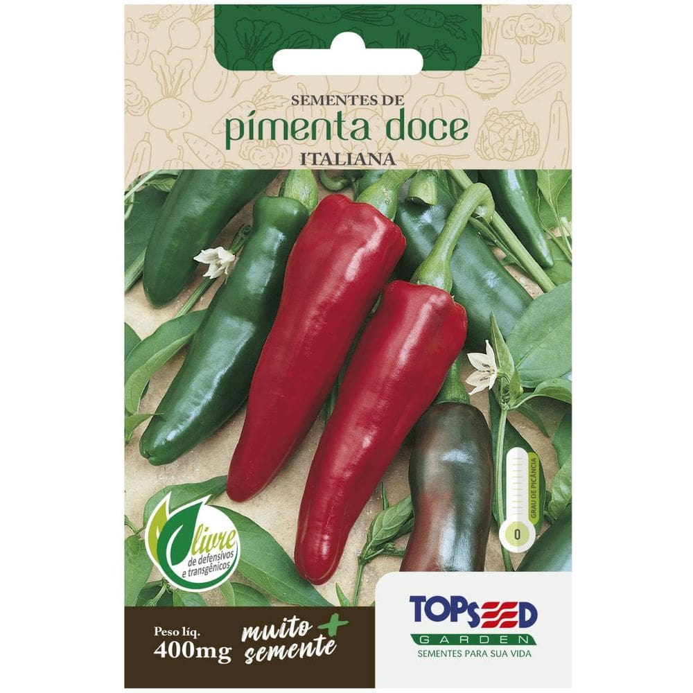 Sementes de Pimenta Doce Italiana TOPSEED