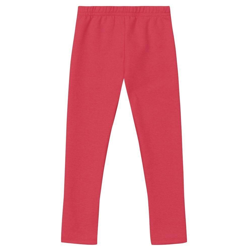 Calça Legging Básica Infantil Menina Em Molecotton Brandili Vermelho