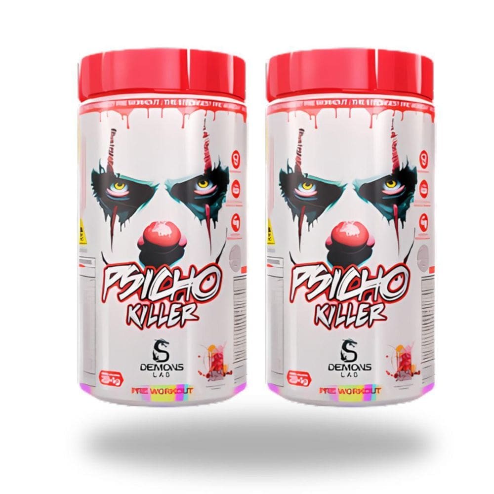 Kit 2 Unidades Pré Treino Psicho Killer 294G Demons Lab