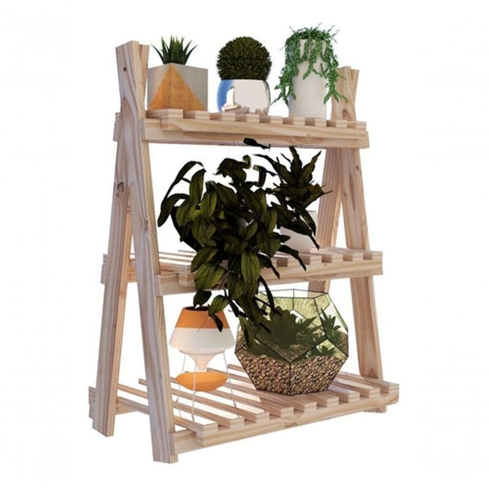 Organizador Moderno Sala De Estar Livreiro Madeira Natural Treliça