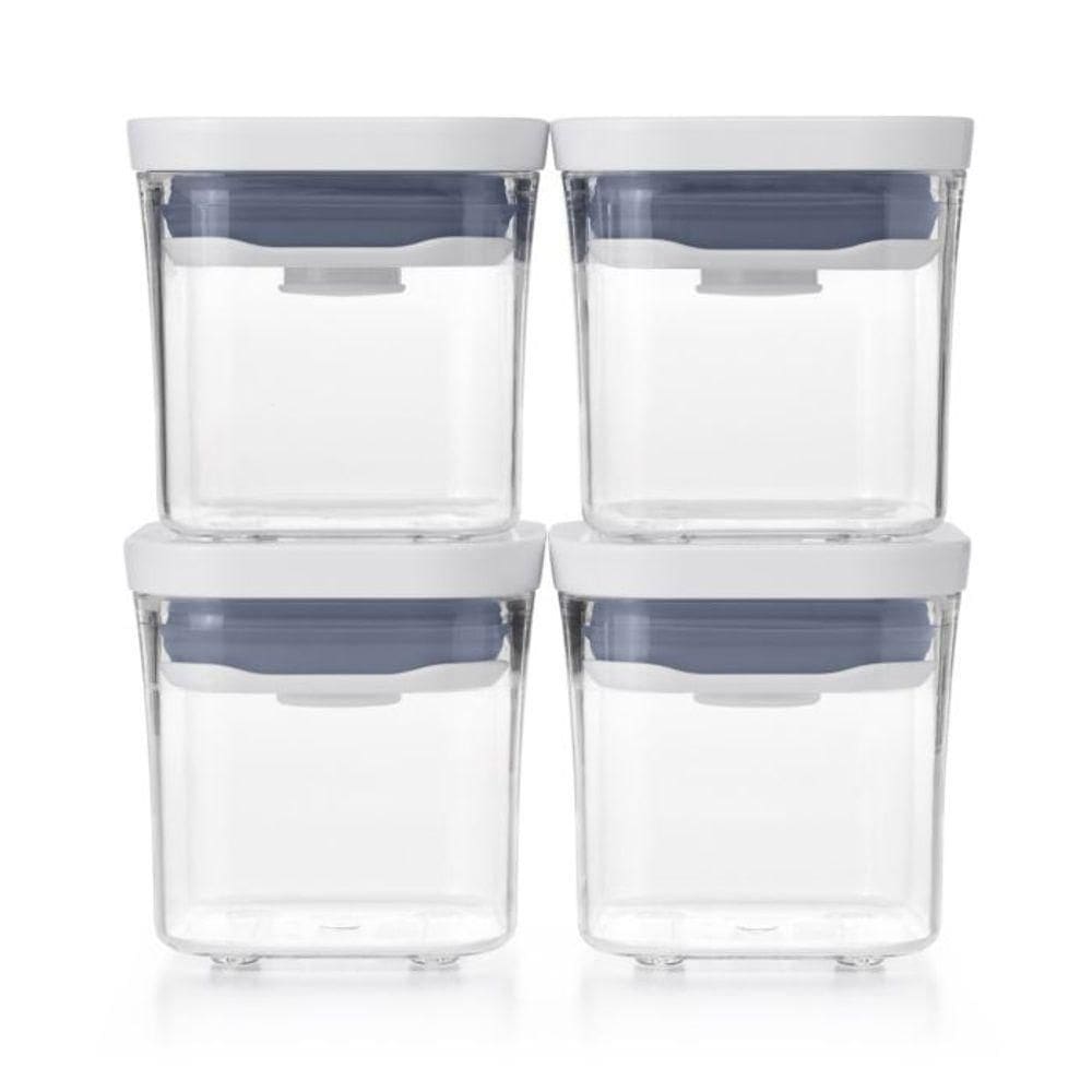 Conjunto Com 4 Potes Quadrados Pop 2.0 Oxo