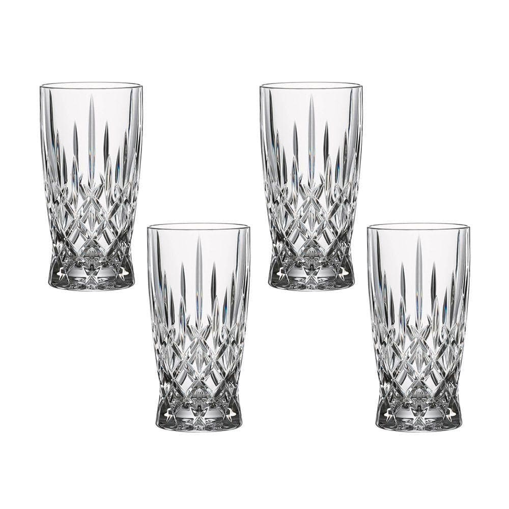 4 Copos Altos Noblesse Em Vidro Cristal 250ml Nachtmann