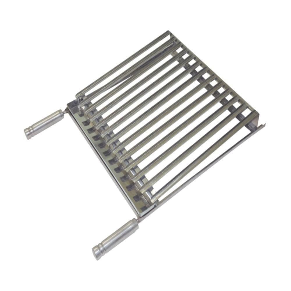 Grelha Parrilha Argentina Aço Inox Com Caixa Gordura 50x60cm