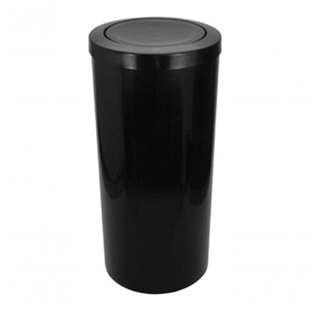 Cesto Lixeira 12 Litros Tampa Meia Lua Esfera Varias Cores Cor:preto
