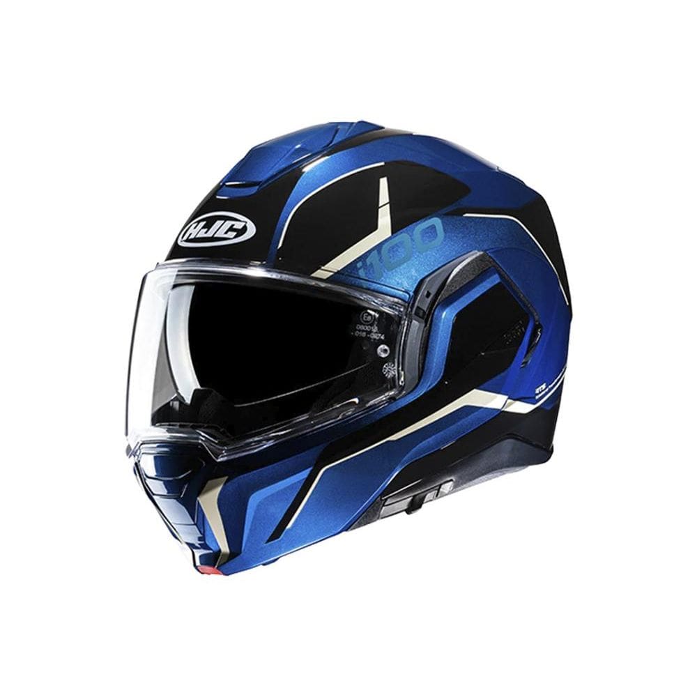 Capacete Hjc I100 180 Lorix Pret Azu Branc  56 [F016]