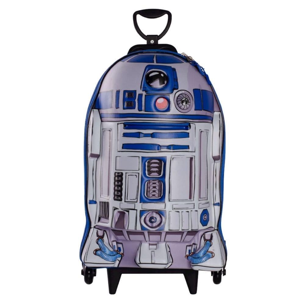 Mochila 3d Escolar Roda Tripla Star Wars R2D2 Infantil
