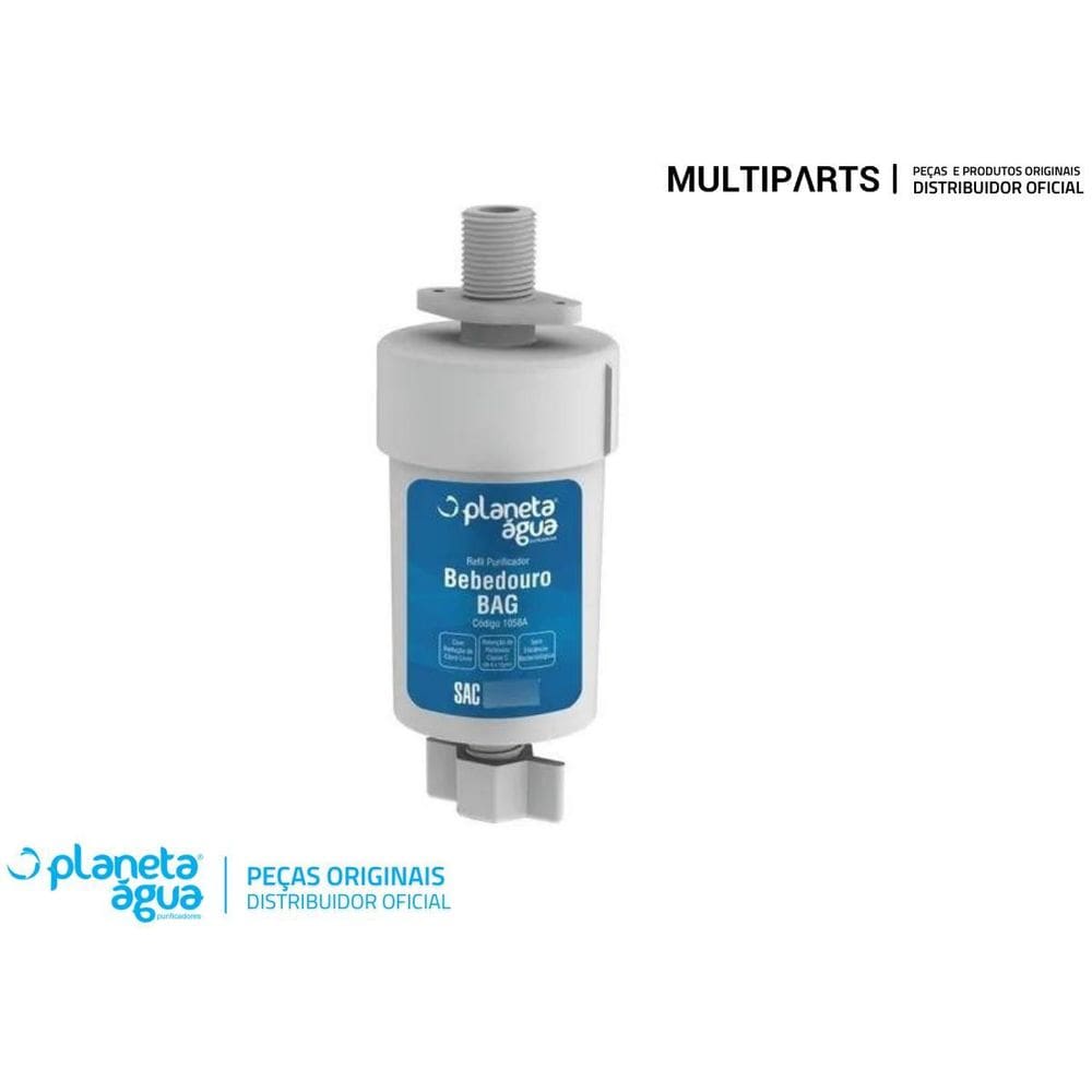 Refil Filtro Bebedor B.A.G. Cod. 1058A Rosca 1/2 E Encaixe