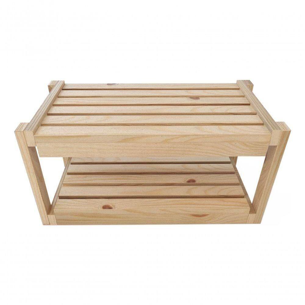 Conjunto Armário Pinus Aparador Madeira Com Nichos Cozinha E Dispensa E Prateleiras Organizadoras Co
