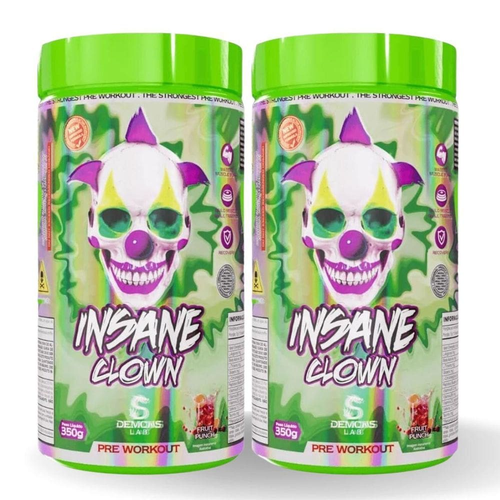 Kit Com 2X Pré Treino Insane Clown 350G Demons Lab