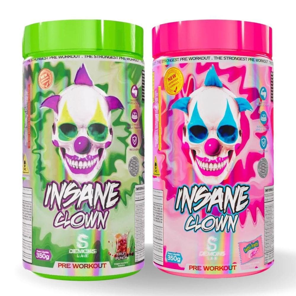 Kit Com 2X Pré Treino Insane Clown 350G Demons Lab