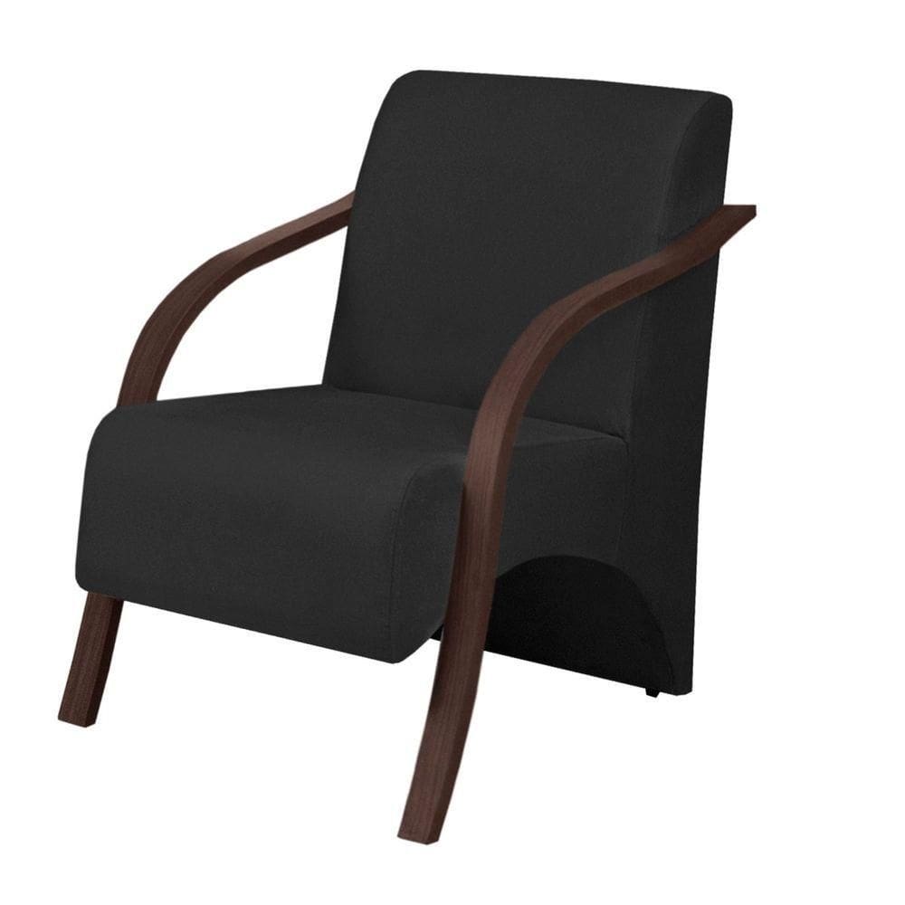 Poltrona Decorativa De 1 Lugar Dsalla Suede