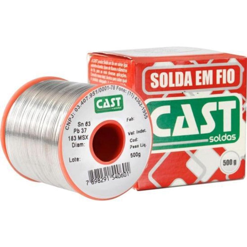 Solda em Fio 183ms x 1,5mm 500g Cast [F002]