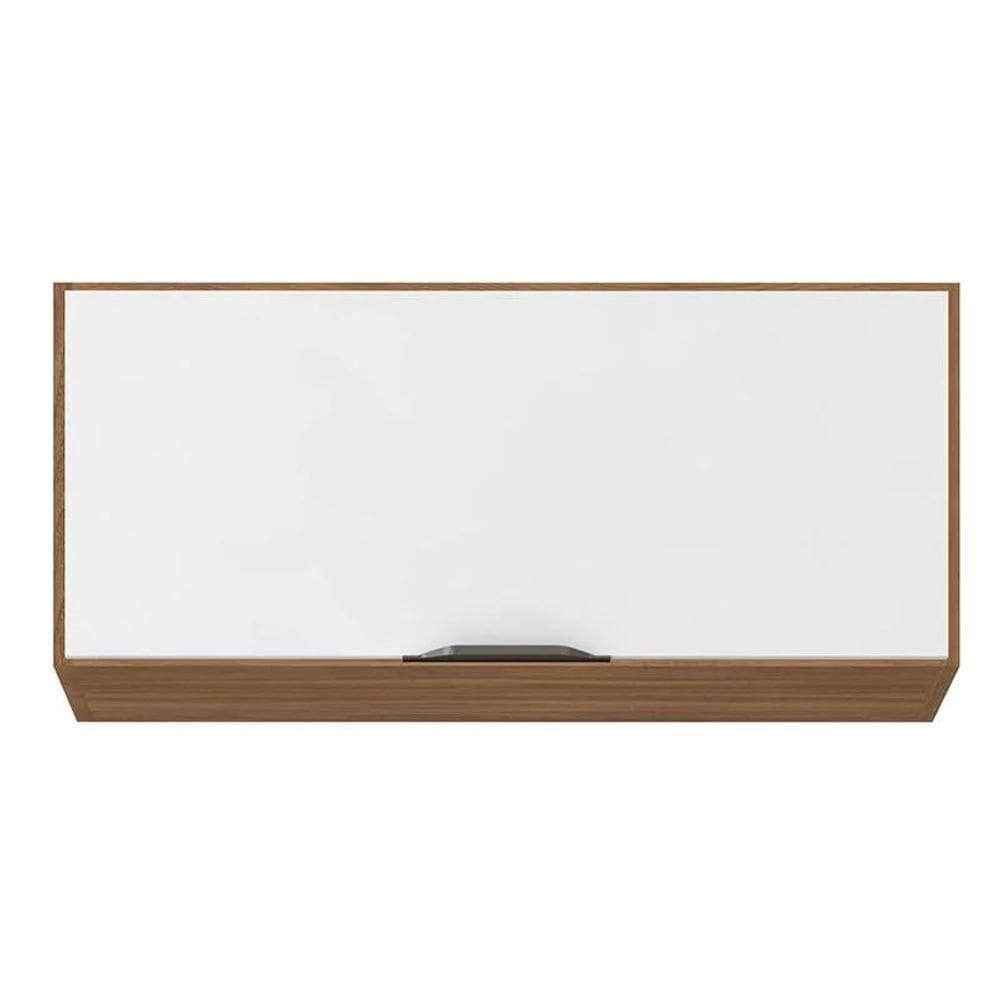 Armário Aéreo Geladeira Firenze 1 Porta 70cm - Demóbile Cor Amendola/branco