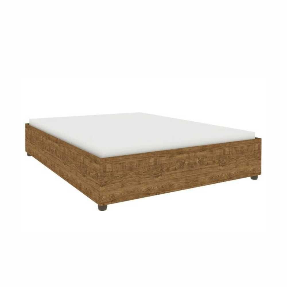 Cama Box Mônaco Casal Tcil Imbuia Rustic