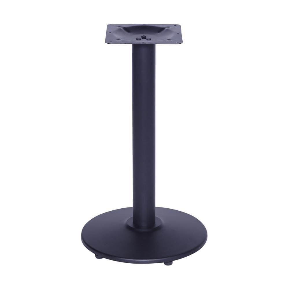 Mesa Zeta Em Ferro Preto 72,50 Cm (altura) Com Disco Redondo