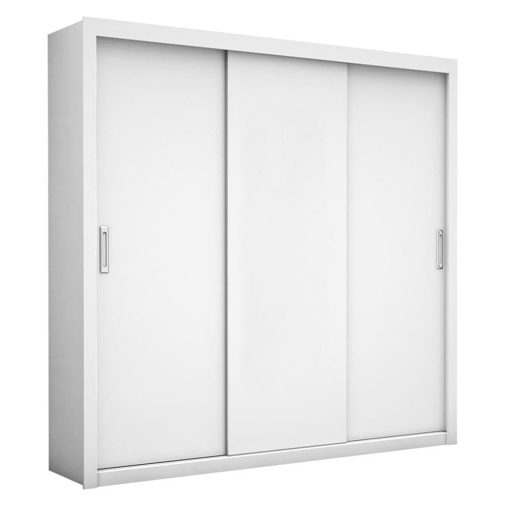 Guarda Roupa Roupeiro Bahia 3 Portas De Correr 4 Gavetas Carioca Branco