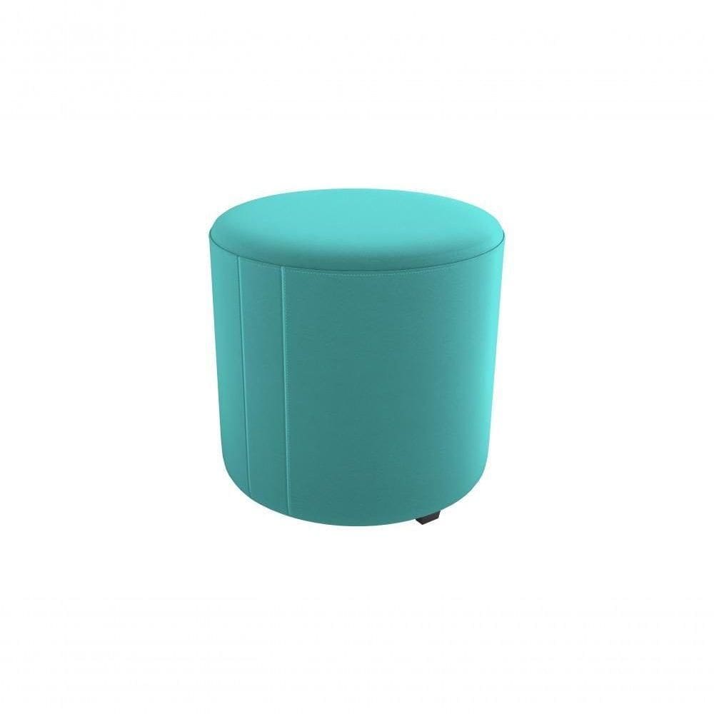 Puff Decorativo Sala Descando Copenhage Premium Veludo Verde Menta