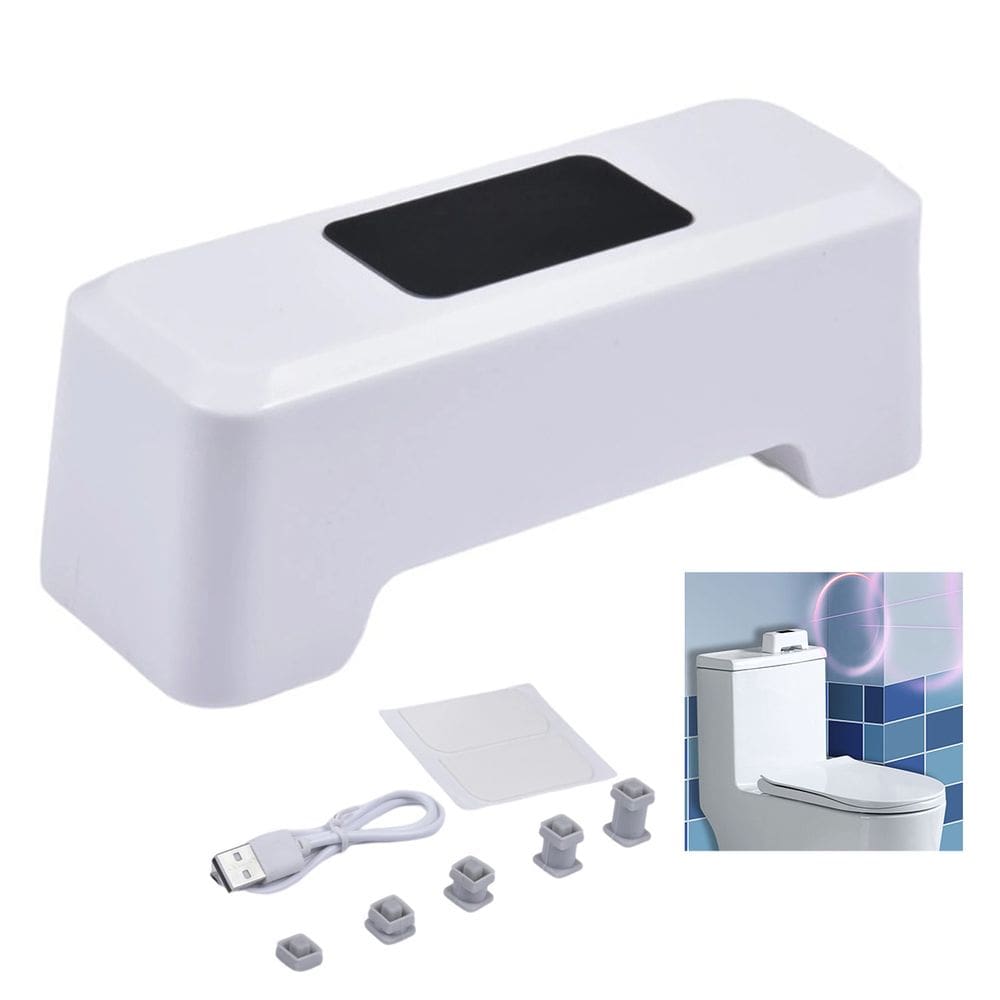 Sensor de Descarga Automatico Inteligente USB Bateria Recarregavel Privada Vaso Sanitario Banheiro Lavabo Residencial Comercial