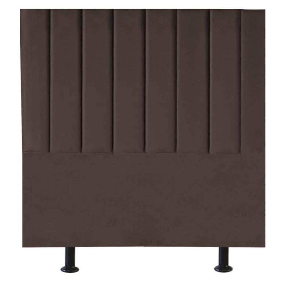 Cabeceira Estofada Cama Box Solteiro 100 cm Paolla Veludo