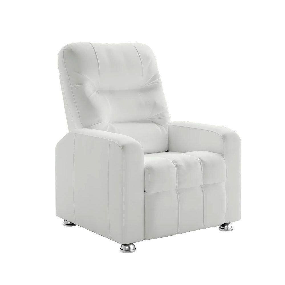 Poltrona Do Papai Reclinável Maldivas Corano Branco Speciale Home Branco