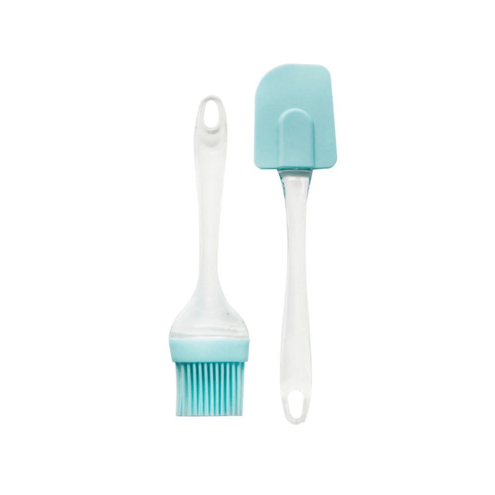 Kit Com Espatula E Pincel De Silicone Para Cozinha 2pçs