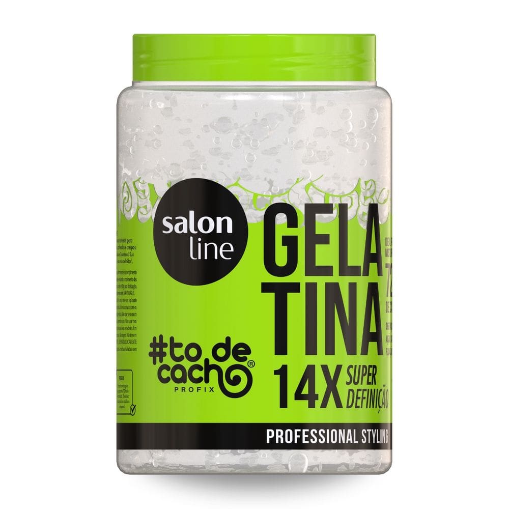 Gelatina 14x Mais Definição de Cachos Crespos Salon Line 1Kg