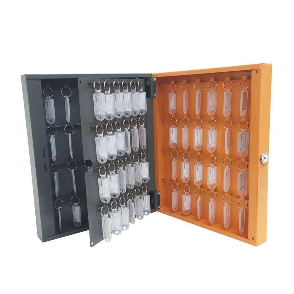 Armário Claviculário Para 96 Chaveiros Laranja Presto
