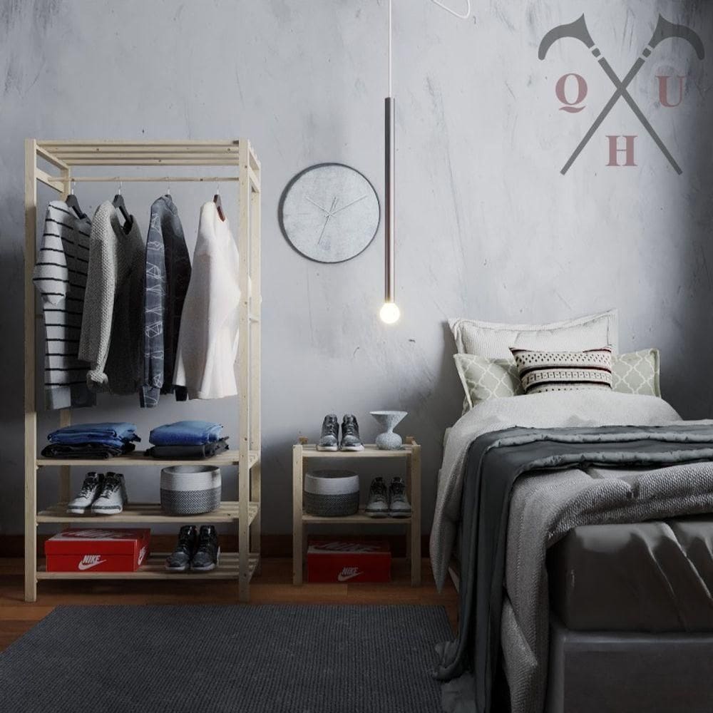 Conjunto Arara Organizar Moderna Para Lojas Sapateira Nova E Aparador Sem Portas Expositor Organizad